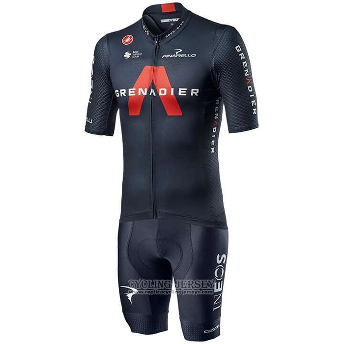 2020 Cycling Jersey Ineos Grenadiers Red Deep Blue Short Sleeve And Bib Short(1)